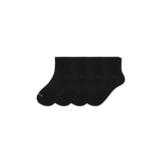 Bombas Women's Lightweight Quarter Socks 4-Pack - Ultra Lightweight Flat Knit Socks