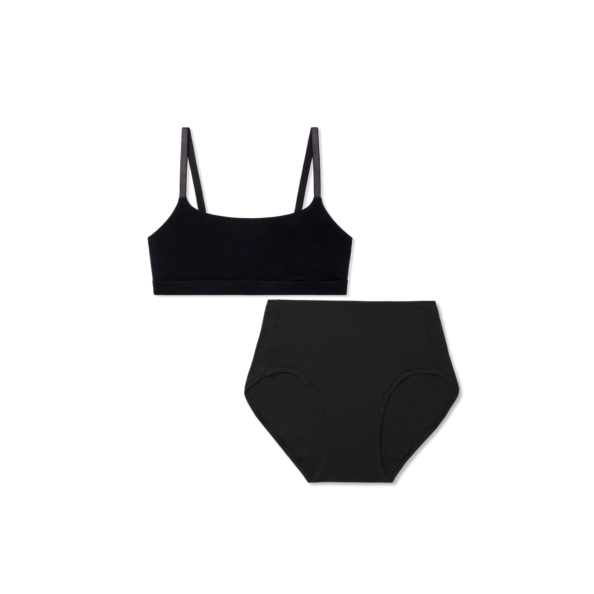 Bombas Women's Super Soft Scoop Bralette + High Rise Brief Pack