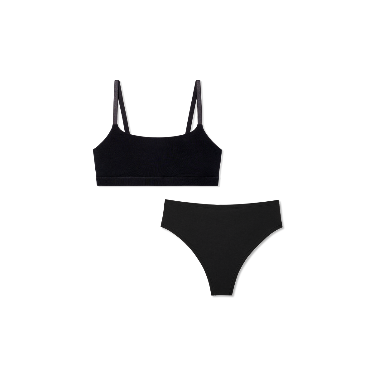 Bombas Women's Super Soft Scoop Bralette + Thong Pack