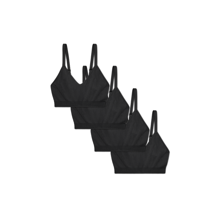 Bombas Women's Seamless Scoop Bralette 4-Pack