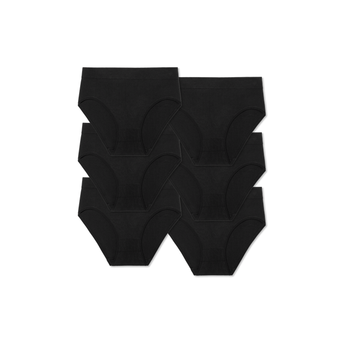 Bombas Women's Seamless High Rise Brief 6-Pack