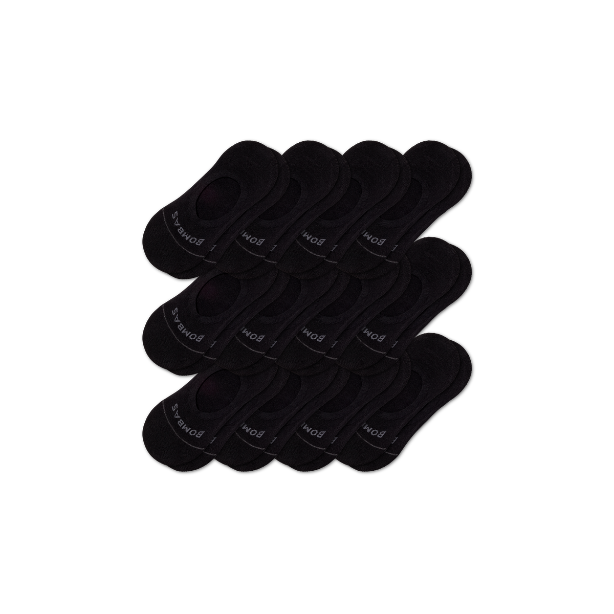 Bombas Men's Lightweight No Show Socks 12-Pack