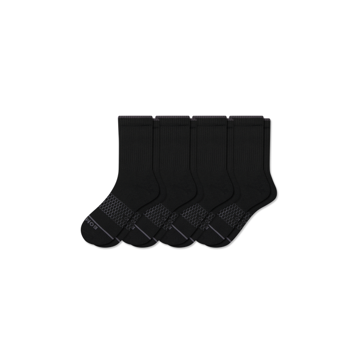 Bombas Men's Merino Wool Blend Half Calf Socks 4-Pack