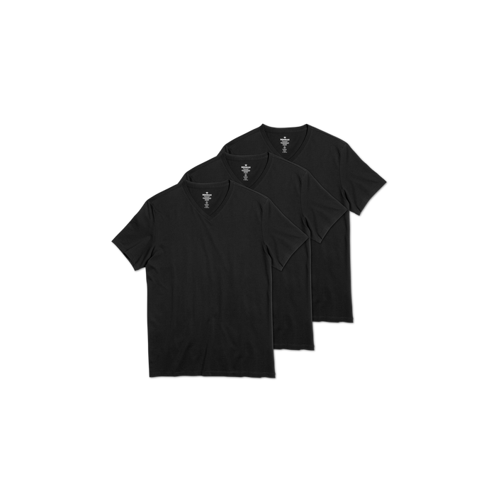 Bombas Men's Pima Cotton V-Neck T-Shirt 3-Pack
