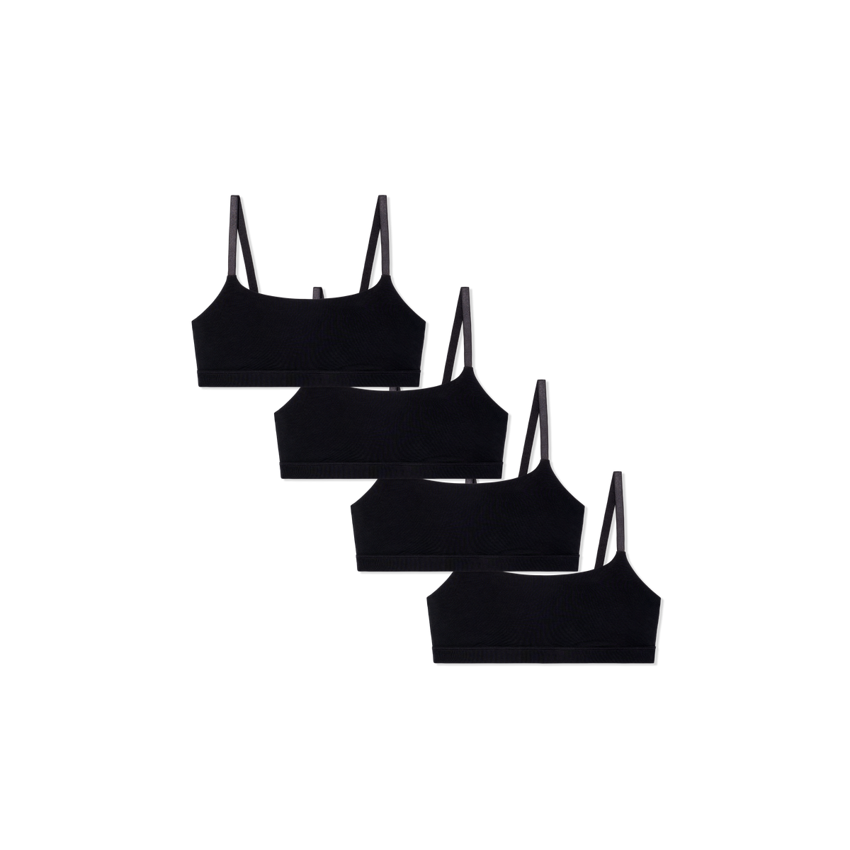Bombas Women's Super Soft Scoop Bralette 4-Pack