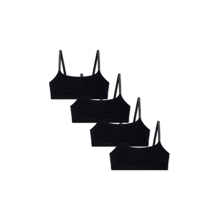 Bombas Women's Super Soft Scoop Bralette 4-Pack