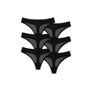 Bombas Women's SoftMesh Thong 6-Pack