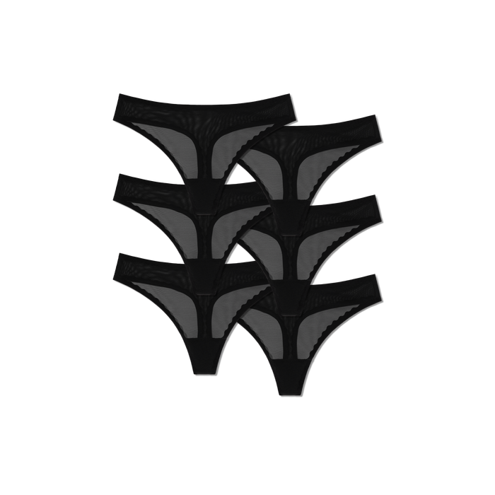 Bombas Women's SoftMesh Thong 6-Pack