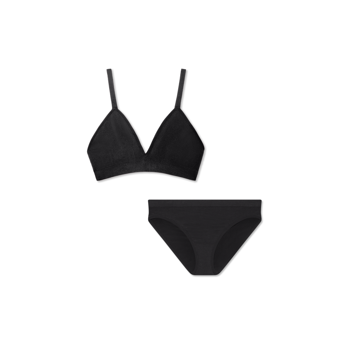 Bombas Women's Seamless Triangle Bralette + Bikini Pack