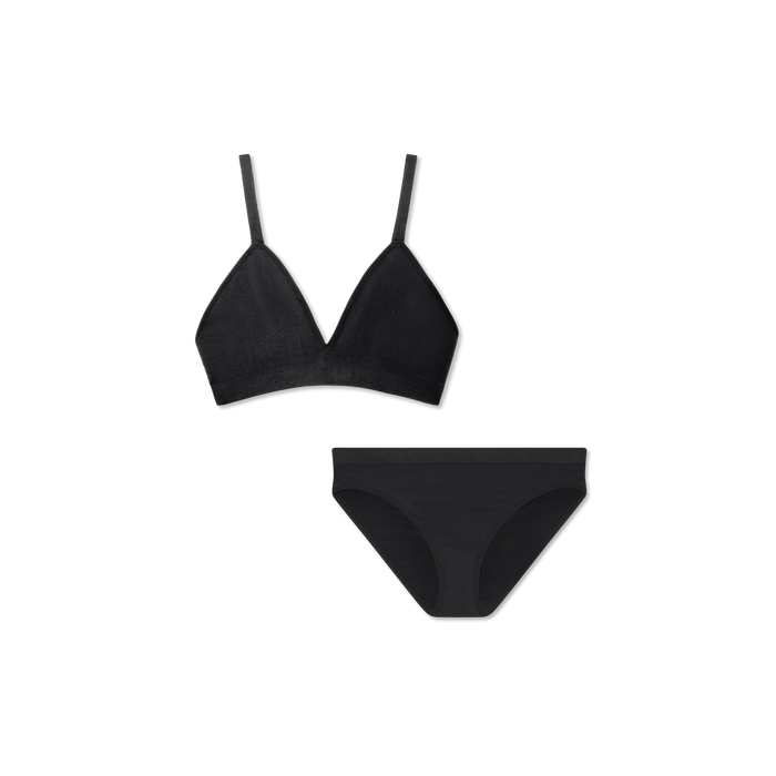 Bombas Women's Seamless Triangle Bralette + Bikini Pack