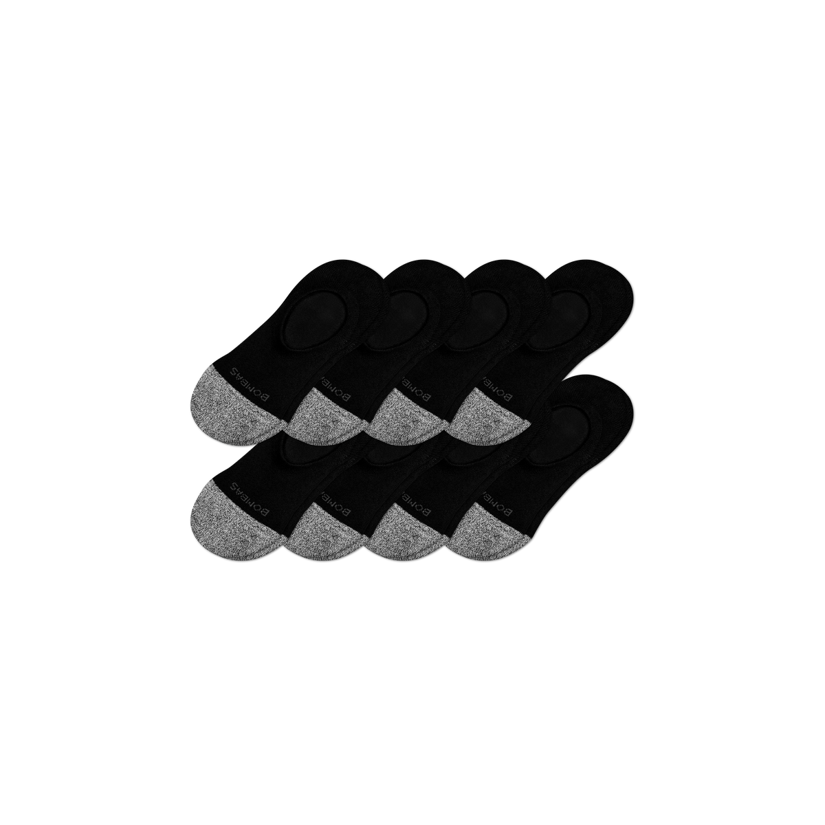 Bombas Men's Cushioned No Show Socks 8-Pack