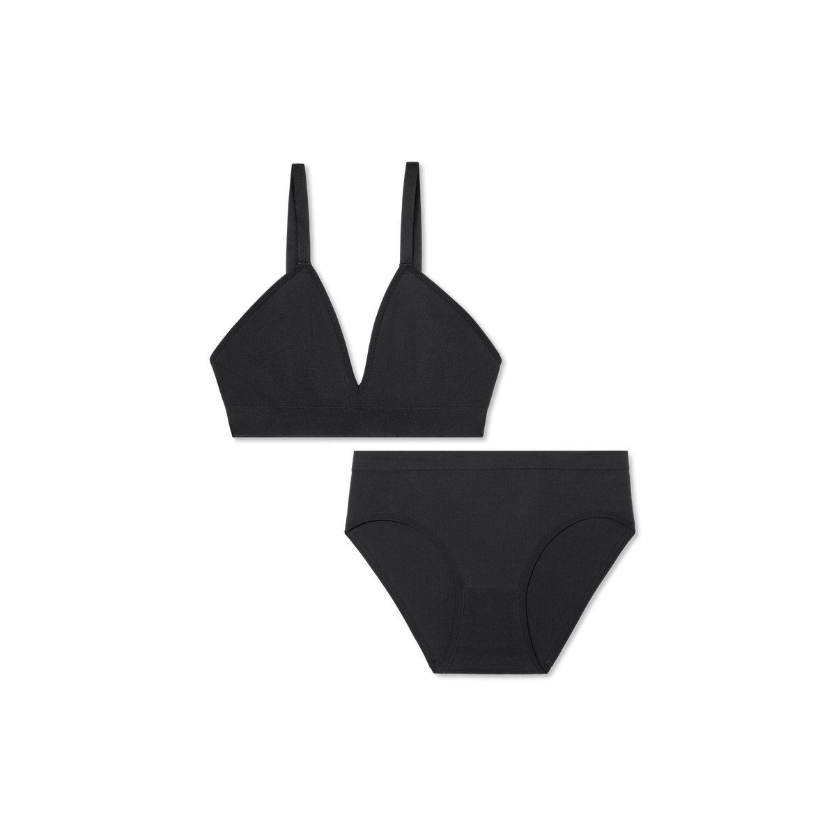 Bombas Women's Seamless Triangle Bralette + Brief Pack