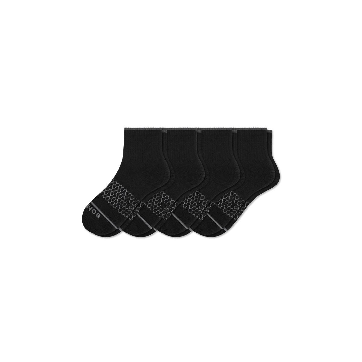 Bombas Women's Merino Wool Blend Quarter Sock 4-Pack