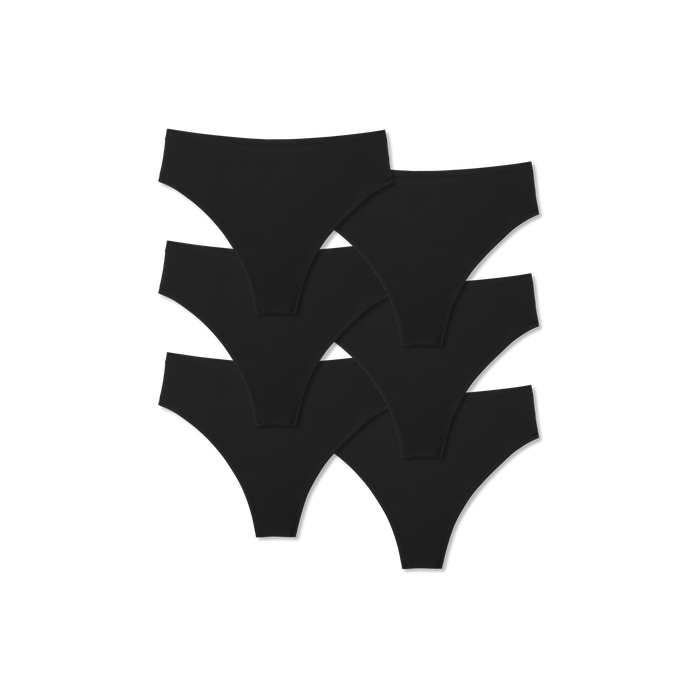 Bombas Women's Super Soft Thong 6-Pack
