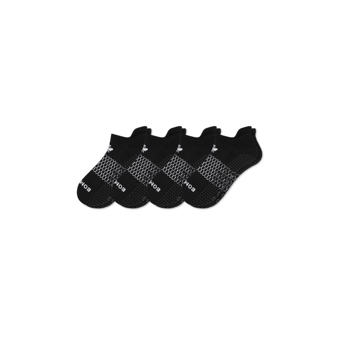 Bombas Women's Gripper Ankle Socks 4-Pack - Non-Slip Barre & Pilates Socks