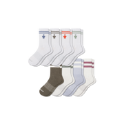 Bombas Women's Half Calf Socks 8-Pack with Arch Support