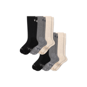 Bombas Women's Travel Compression Knee High Sock 6-Pack 15-20mmHg