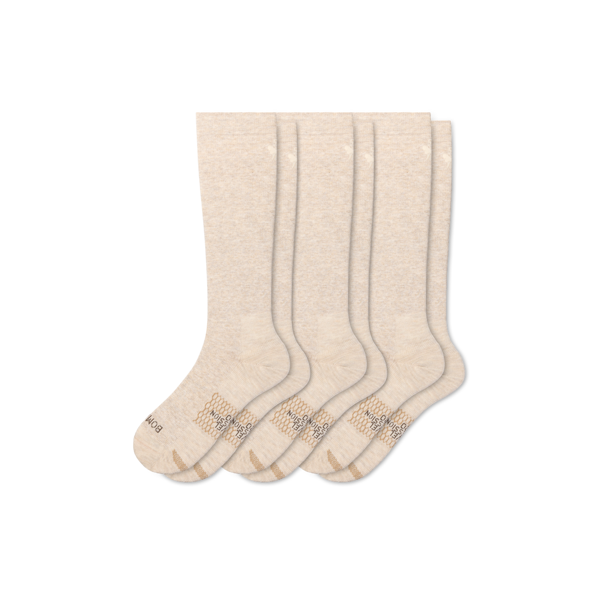 Bombas Men's Travel Compression Knee High Socks 3-Pack 15-20mmHg