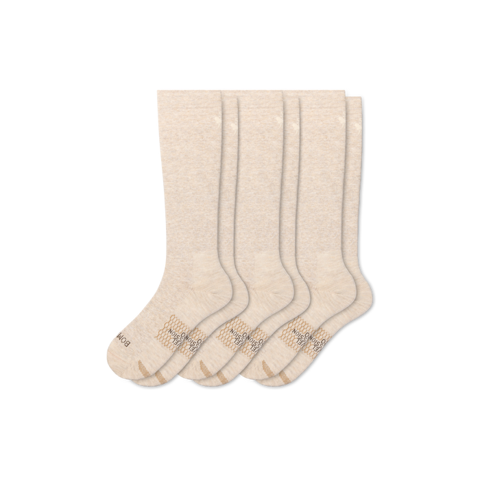 Bombas Men's Travel Compression Knee High Socks 3-Pack 15-20mmHg