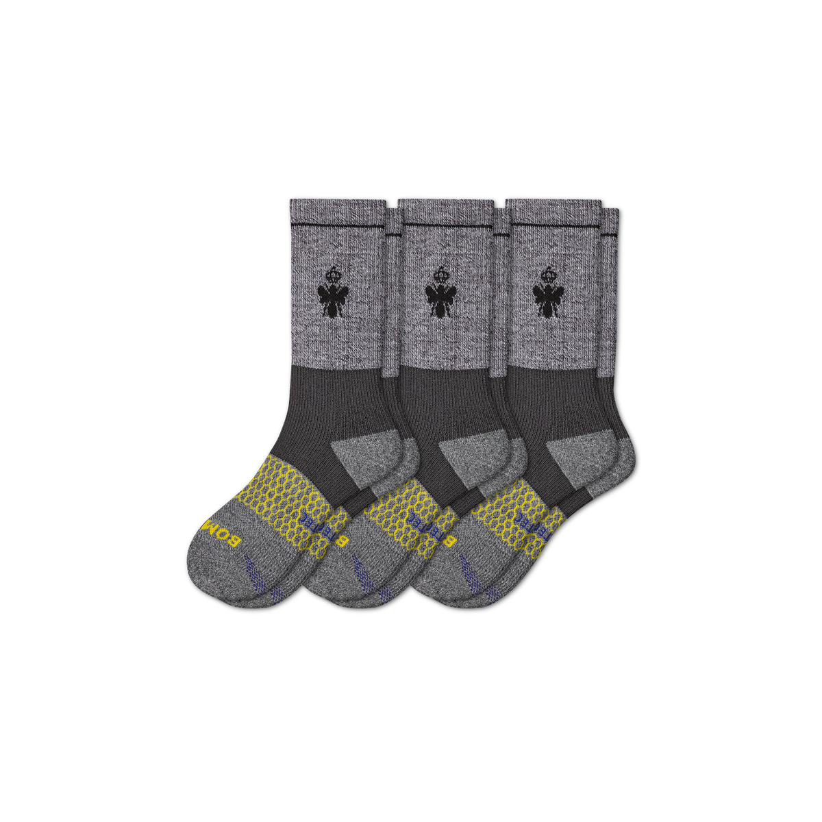 Bombas Women's Performance Targeted Compression Calf Socks 3-Pack, Merino Wool Blend