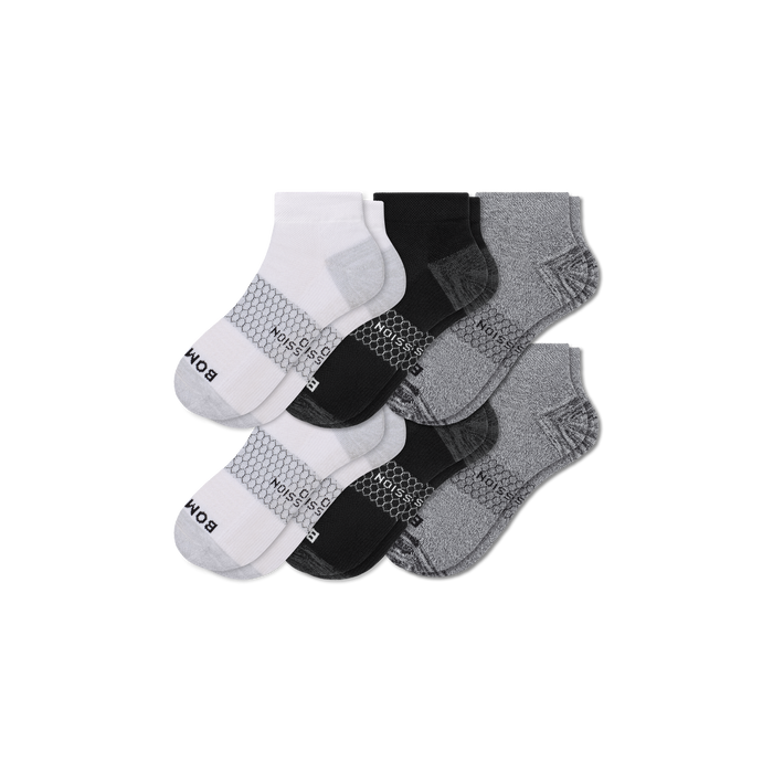 Bombas Women's Firm Compression Ankle Sock 6-Pack