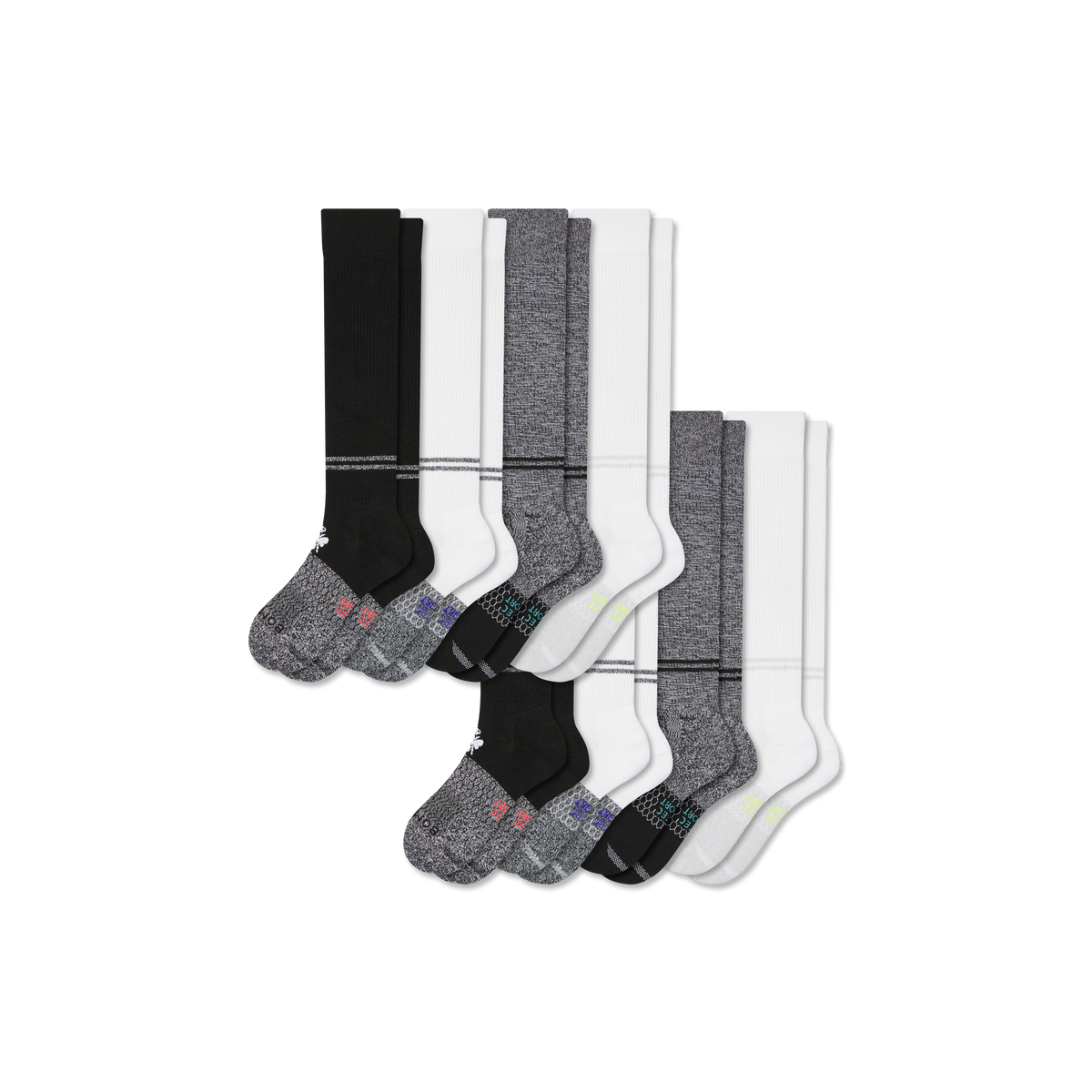 Bombas Youth All Sport Knee High Socks 8-Pack