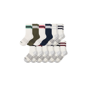 Bombas Men's Vintage Stripes Half Calf Socks 12-Pack