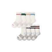 Bombas Women's Vintage Stripes Half Calf Sock 8-Pack