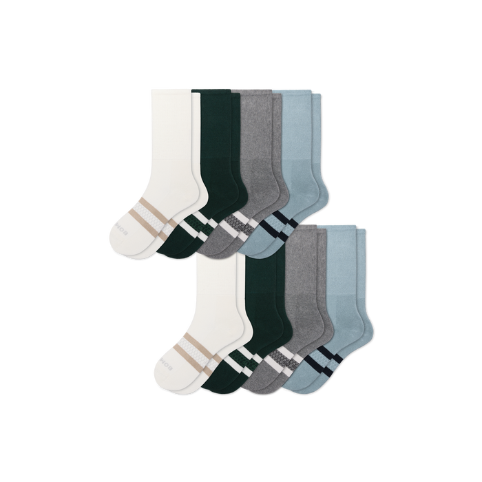 Bombas Women's Wide Calf Sock 8-Pack with Arch Support