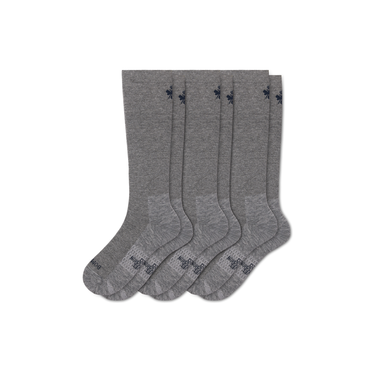 Bombas Women's Travel Compression Knee High Sock 3-Pack 15-20mmHg