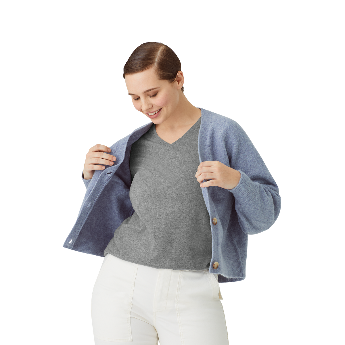 Bombas Women's Pima Cotton V-Neck T-Shirt