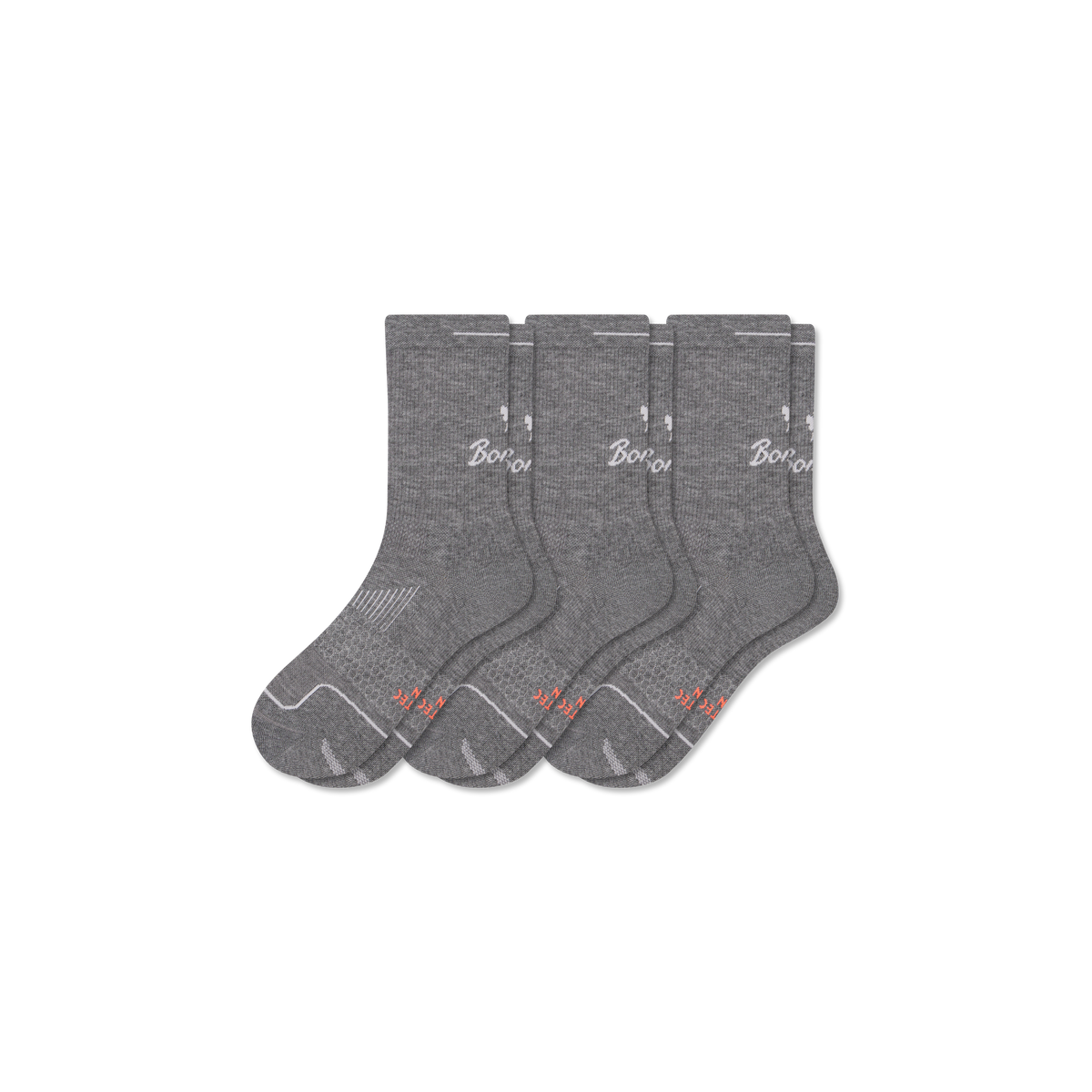 Bombas Women's Run Half Calf Socks 3-Pack, Lightweight Breathable Running Socks