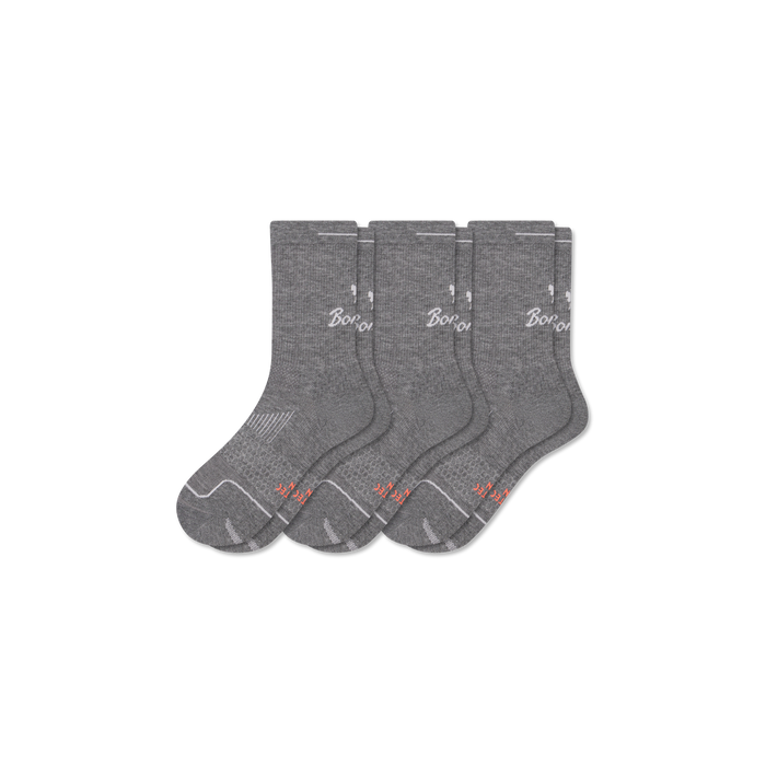 Bombas Women's Run Half Calf Socks 3-Pack, Lightweight Breathable Running Socks