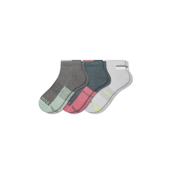 Bombas Women's Firm Compression Ankle Socks 3-Pack, Performance Support Socks