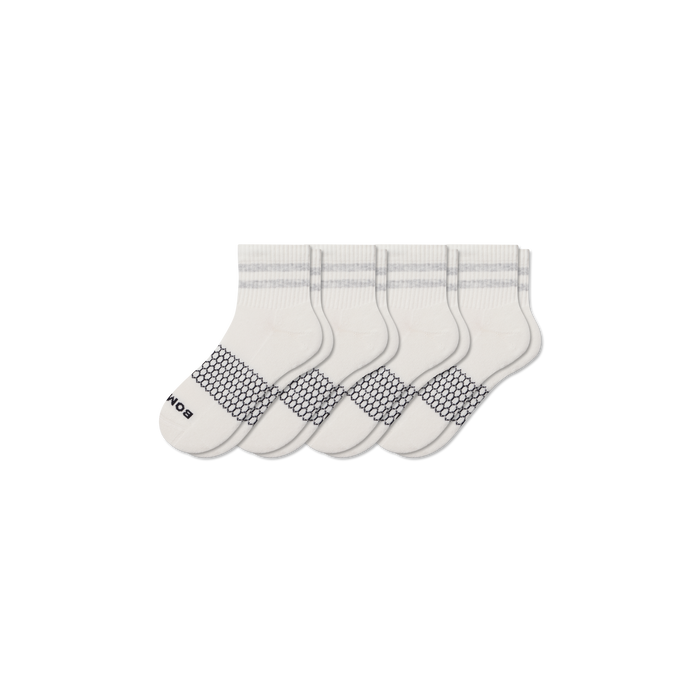 Bombas Men's Vintage Stripes Quarter Socks 4-Pack