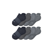 Bombas Youth Ankle Socks 8-Pack - Kids Seamless Toe Cotton Socks