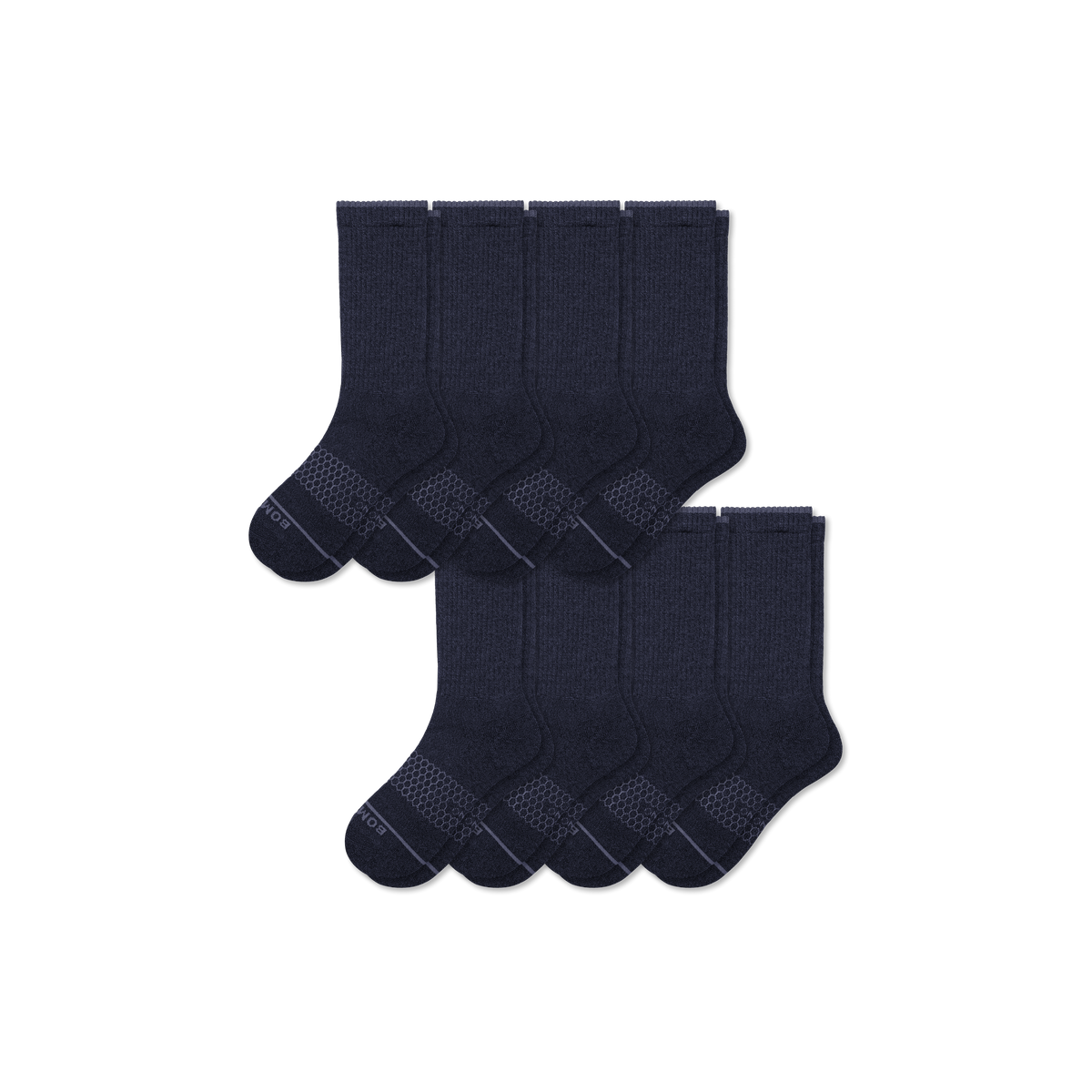 Bombas Men's Merino Wool Blend Calf Socks 8-Pack