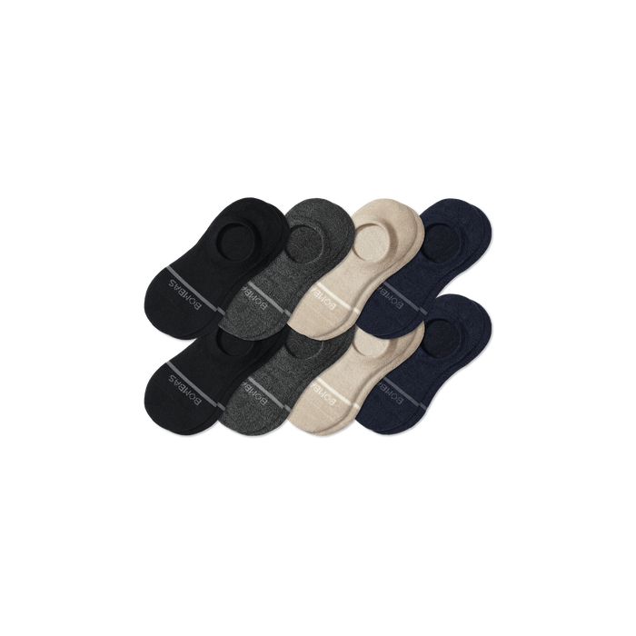 Bombas Men's Lightweight Merino Wool Blend No Show Socks 8-Pack