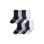 Bombas Women's Solids Half Calf Socks 8-Pack - Midweight Cushioned Stay-Up Socks