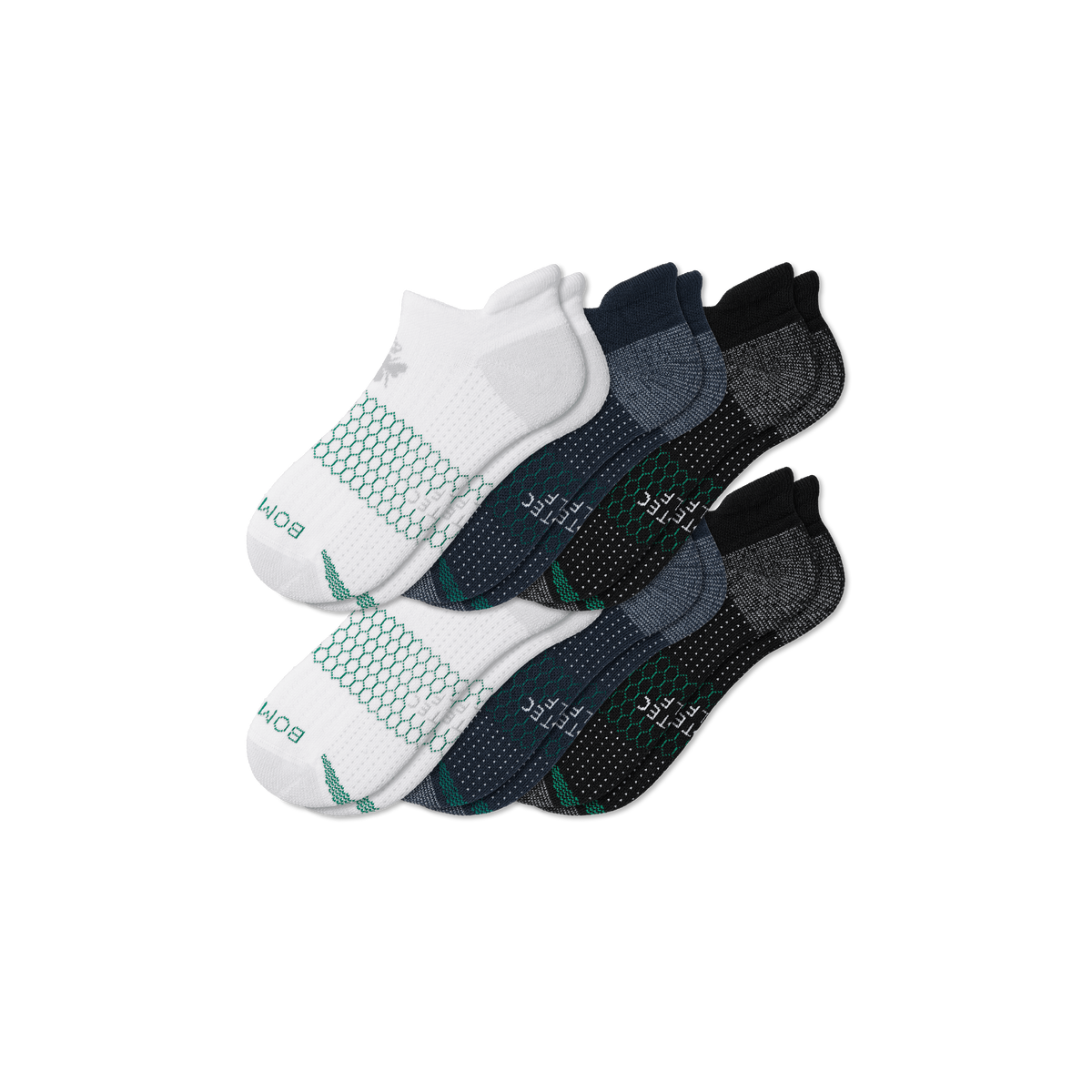 Bombas Men's Golf Ankle Sock 6-Pack