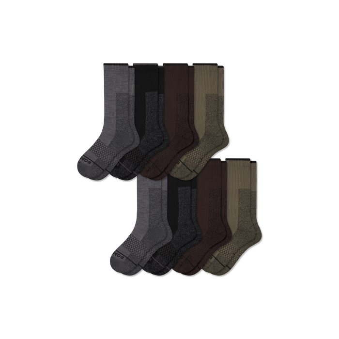 Bombas Women's Ultra Strong Merino Blend Calf Sock 8-Pack