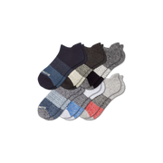 Bombas Men's Tri-Block Ankle Socks 6-Pack