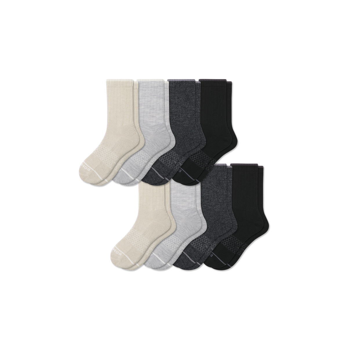 Bombas Women's Merino Wool Blend Half Calf Sock 8-Pack