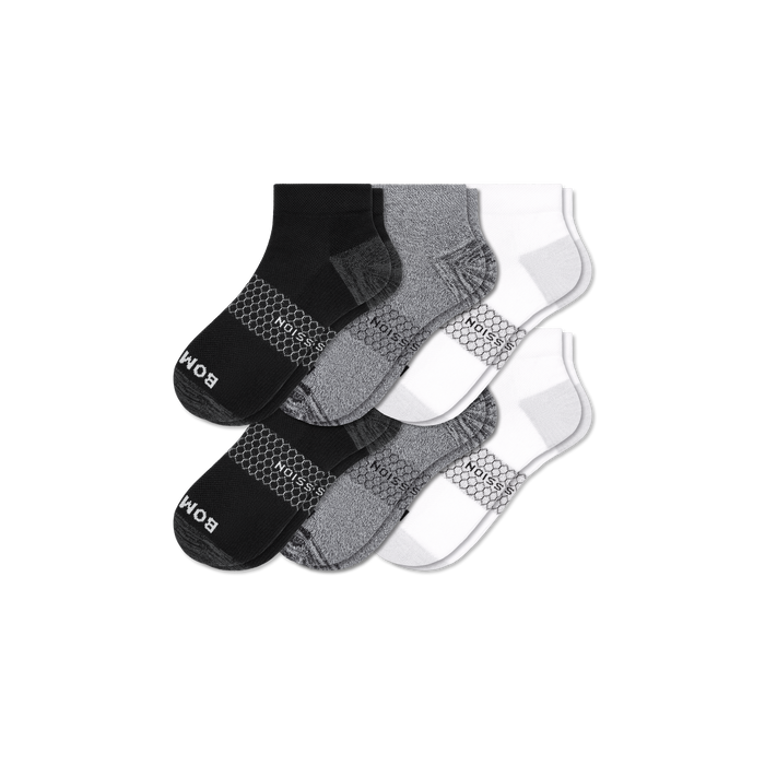 Bombas Men's Everyday Compression Ankle Socks 6-Pack