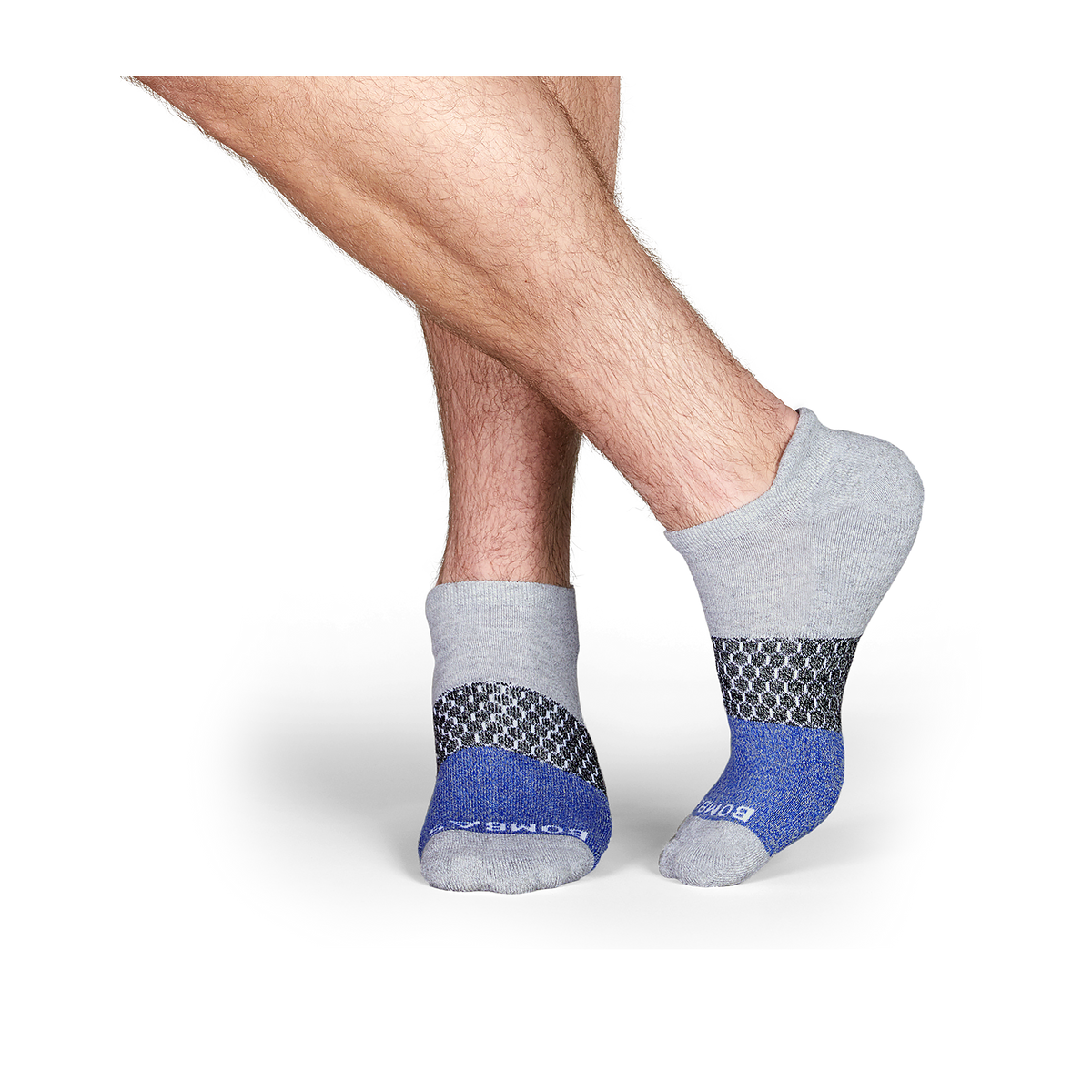 Bombas Men's Tri-Block Ankle Socks 6-Pack