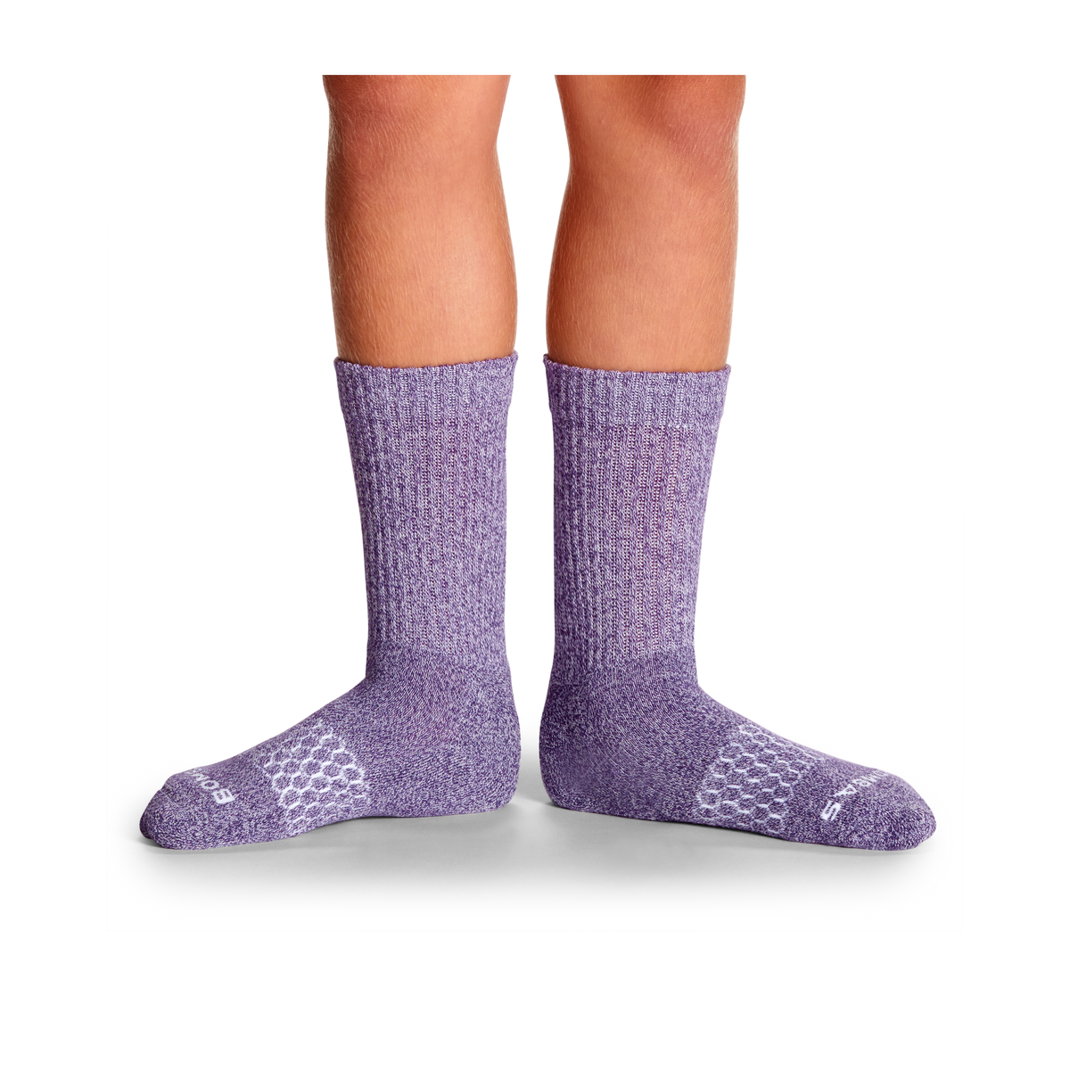 Bombas Youth Marl Calf Socks 4-Pack - Kids Seamless Toe Cotton Socks