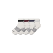 Bombas Women's Vintage Stripes Quarter Sock 4-Pack