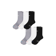 Bombas Women's RunPro Half Calf Socks 6-Pack, Targeted Compression Running Socks