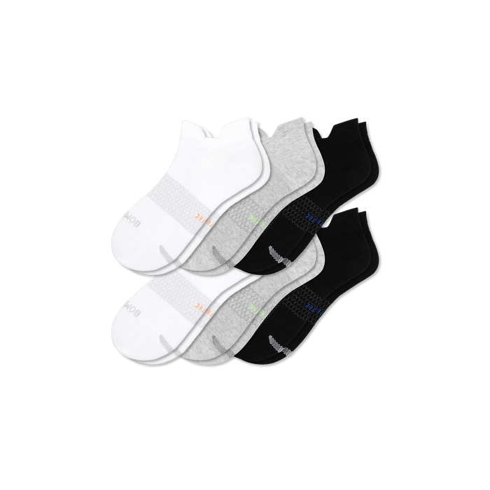 Bombas Women's UltraLite Sport Ankle Socks 6-Pack, Lightweight Running Socks