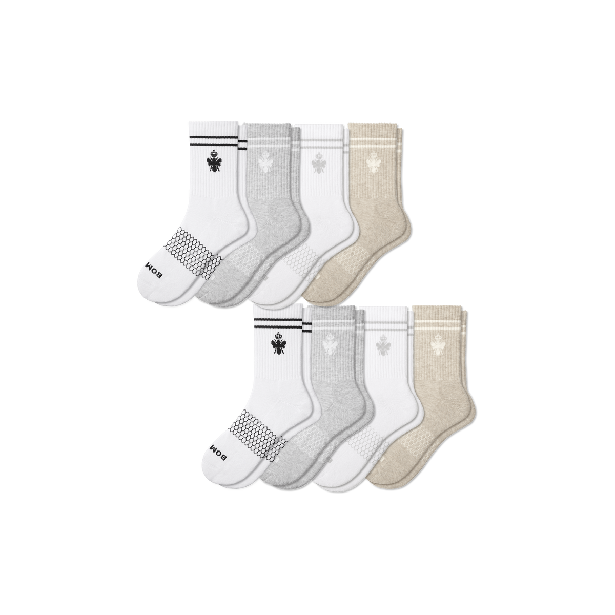 Bombas Women's Originals Half Calf Sock 8-Pack